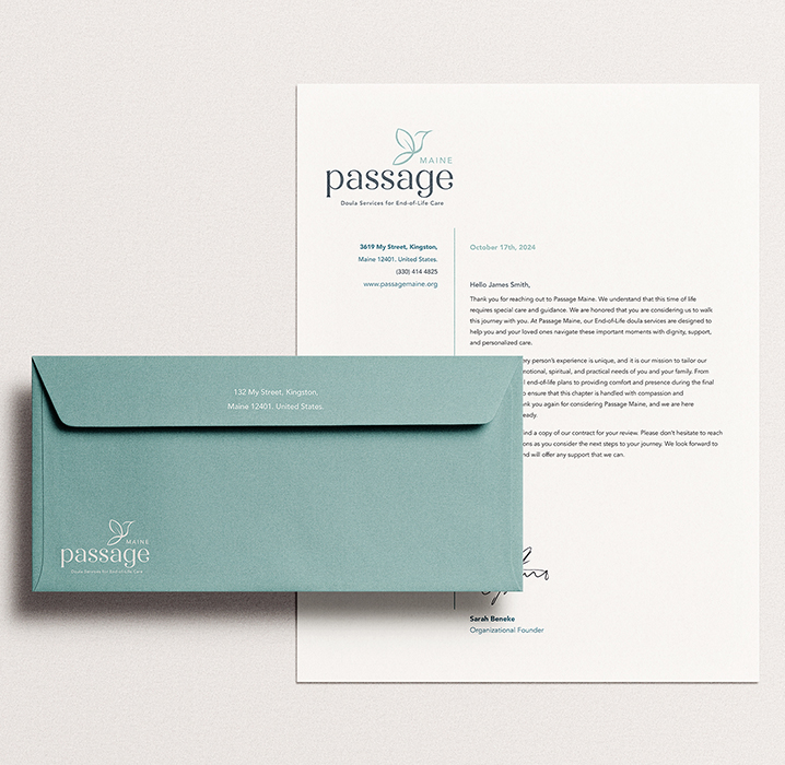Passage Maine Letterhead