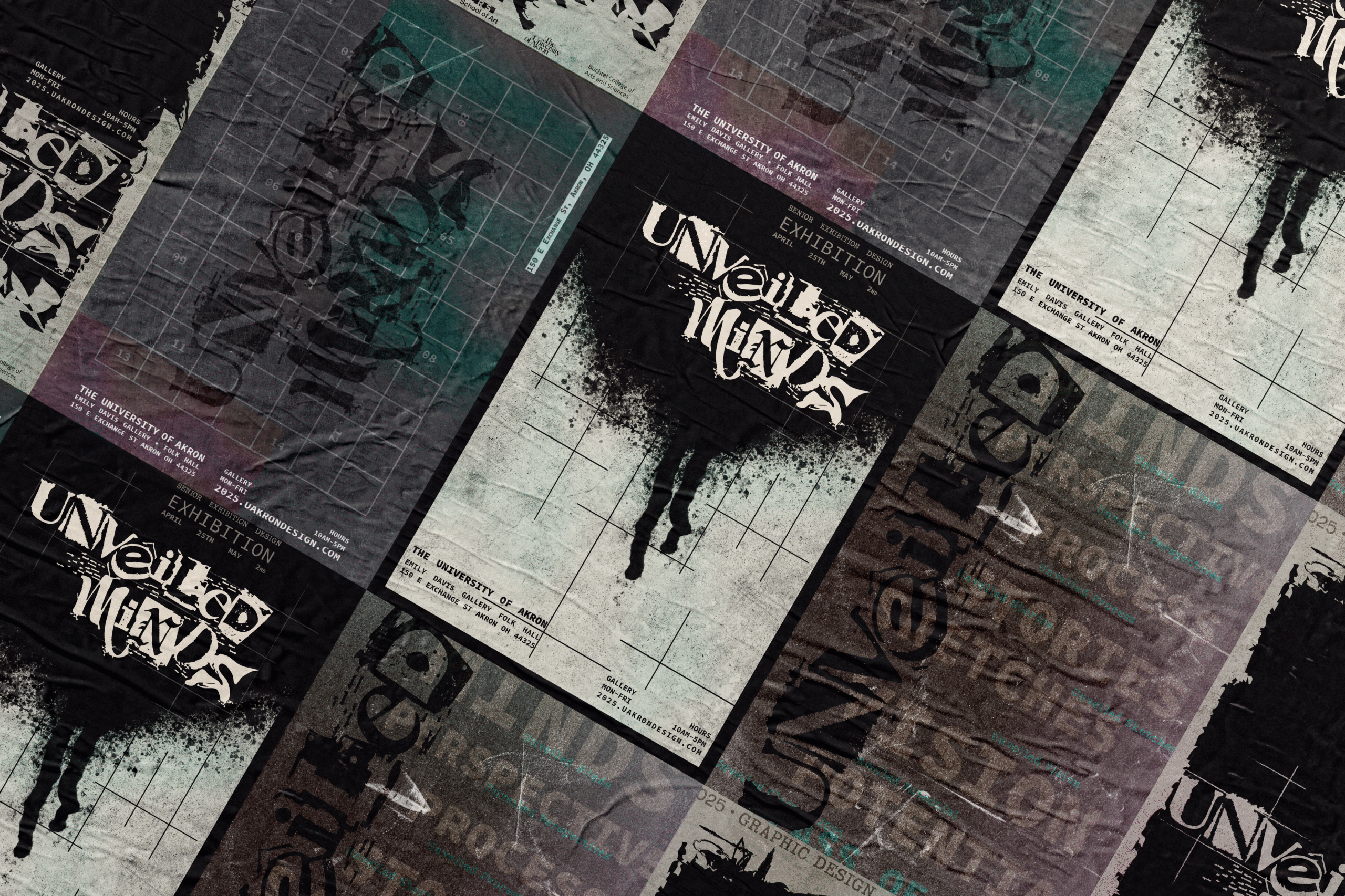 Unveiled Minds poster designs