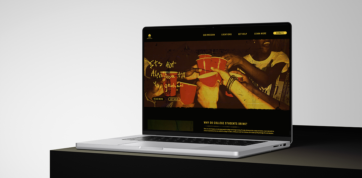 It's Not Alcoholism website design