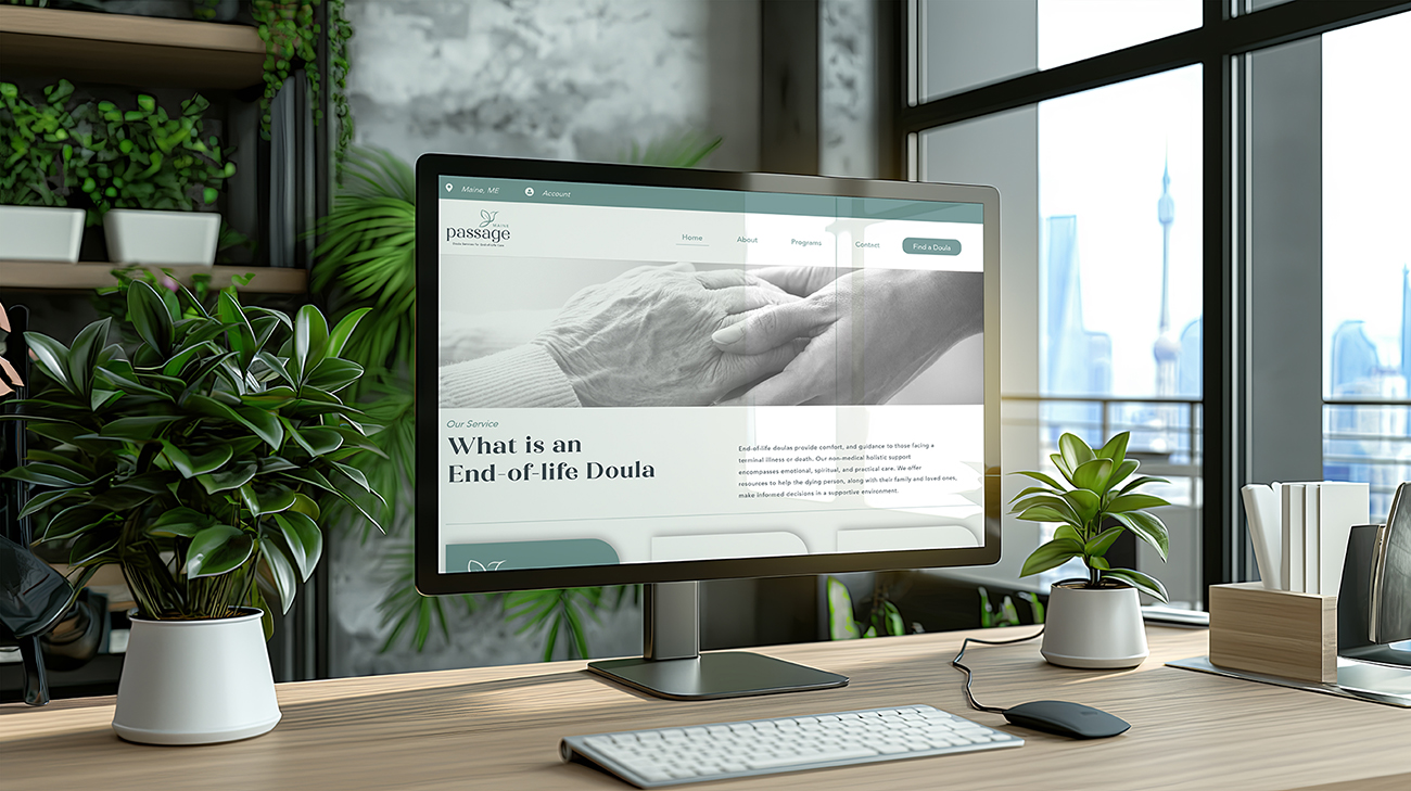 Passage Maine website design